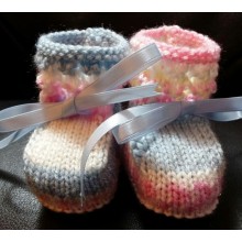 Baby Booties - Soft Rainbow